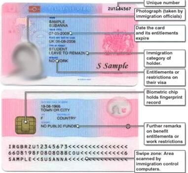 英国留学生如何领取英国签证生物信息卡？
